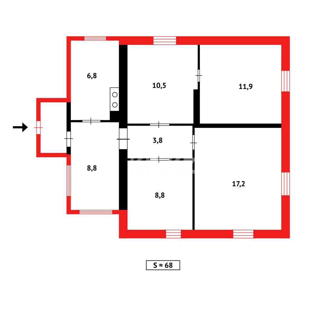 Продажа 4-комнатного дома, 70.4 м² в Темиртау - фото 22