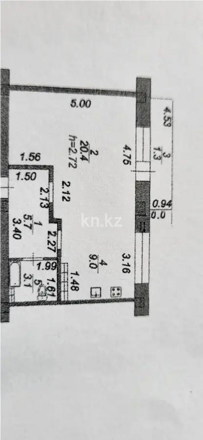 Продажа 1-комнатной квартиры, 39.5 м² в Алматы - фото 4
