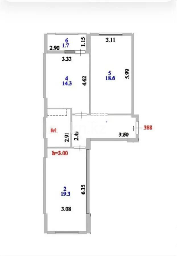 Продажа 2-комнатной квартиры, 68 м² в Астане - фото 3