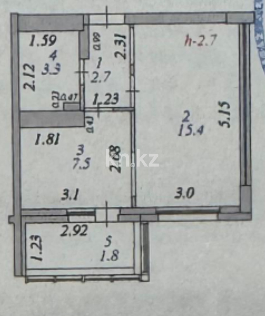 Продажа 1-комнатной квартиры, 32 м² в Астане - фото 2