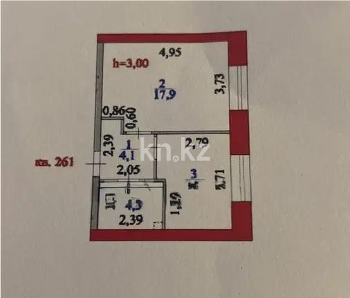 Продажа 1-комнатной квартиры, 36 м² в Астане