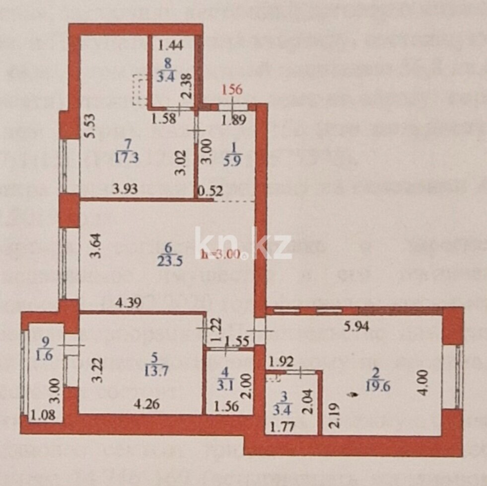 Продажа 3-комнатной квартиры, 91.5 м² в Астане