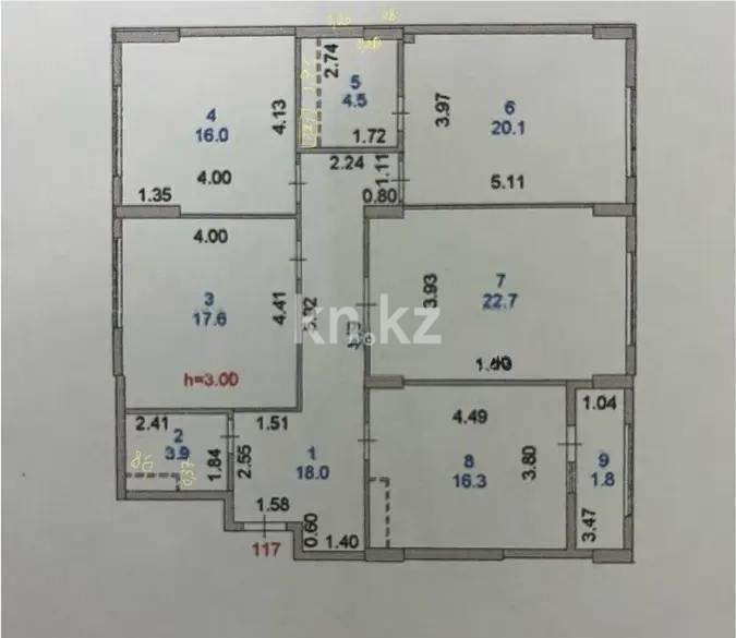 Продажа 4-комнатной квартиры, 121 м² в Астане - фото 6