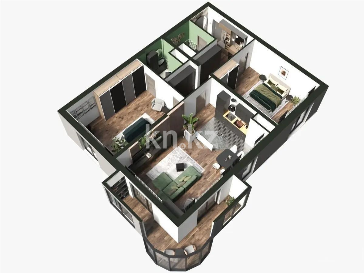 Продажа 3-комнатной квартиры, 106 м² в Алматы