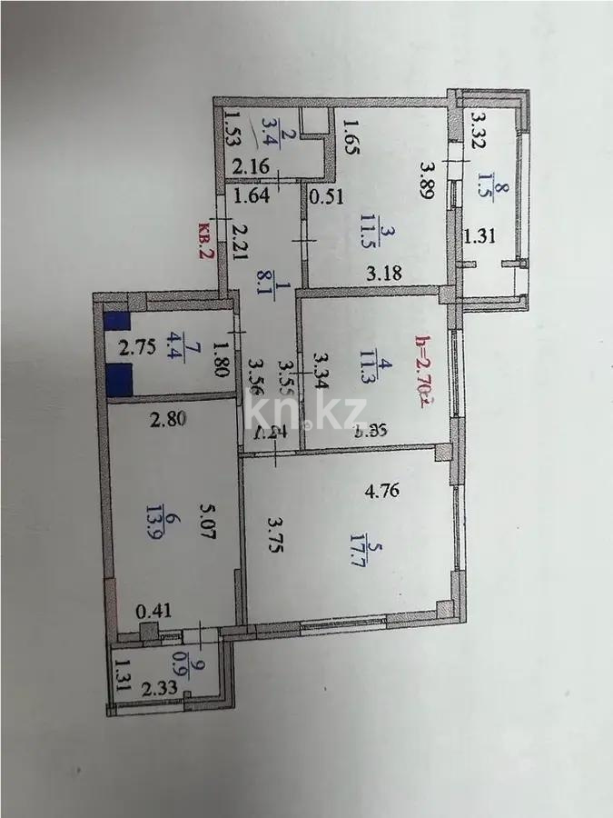 Продажа 3-комнатной квартиры, 72 м² в Астане - фото 7