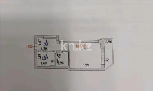 Продажа 1-комнатной квартиры, 27 м² в Астане