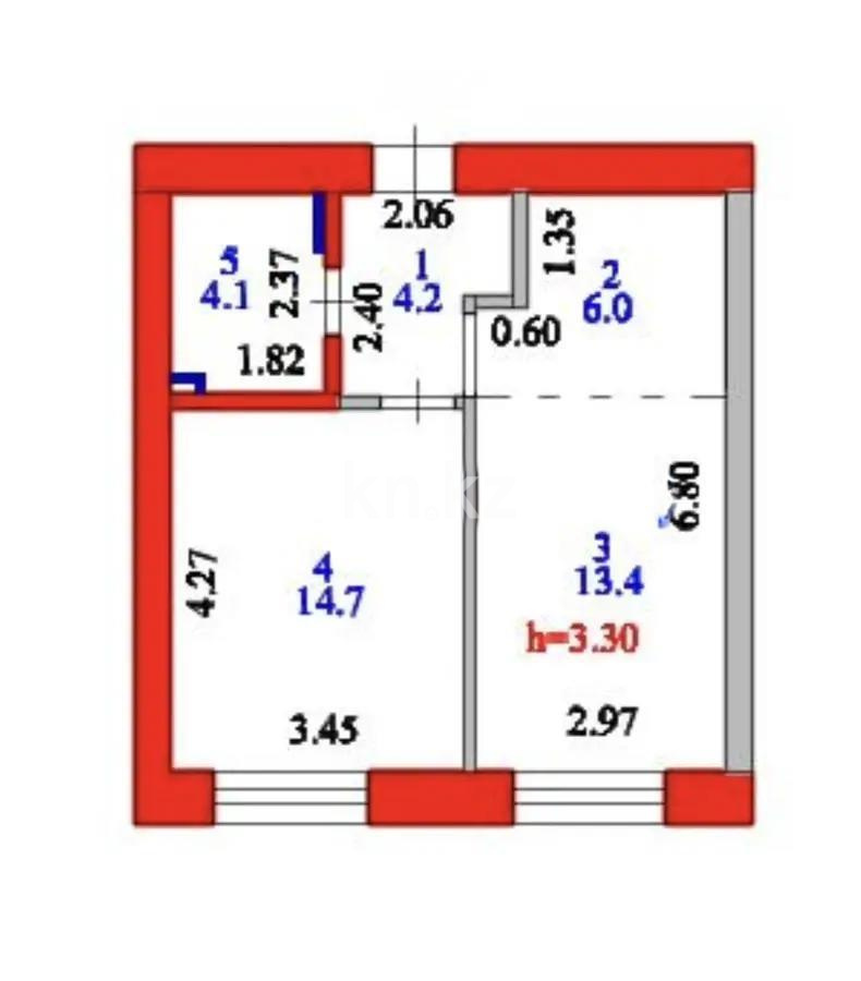 Продажа 2-комнатной квартиры, 43 м² в Астане - фото 4