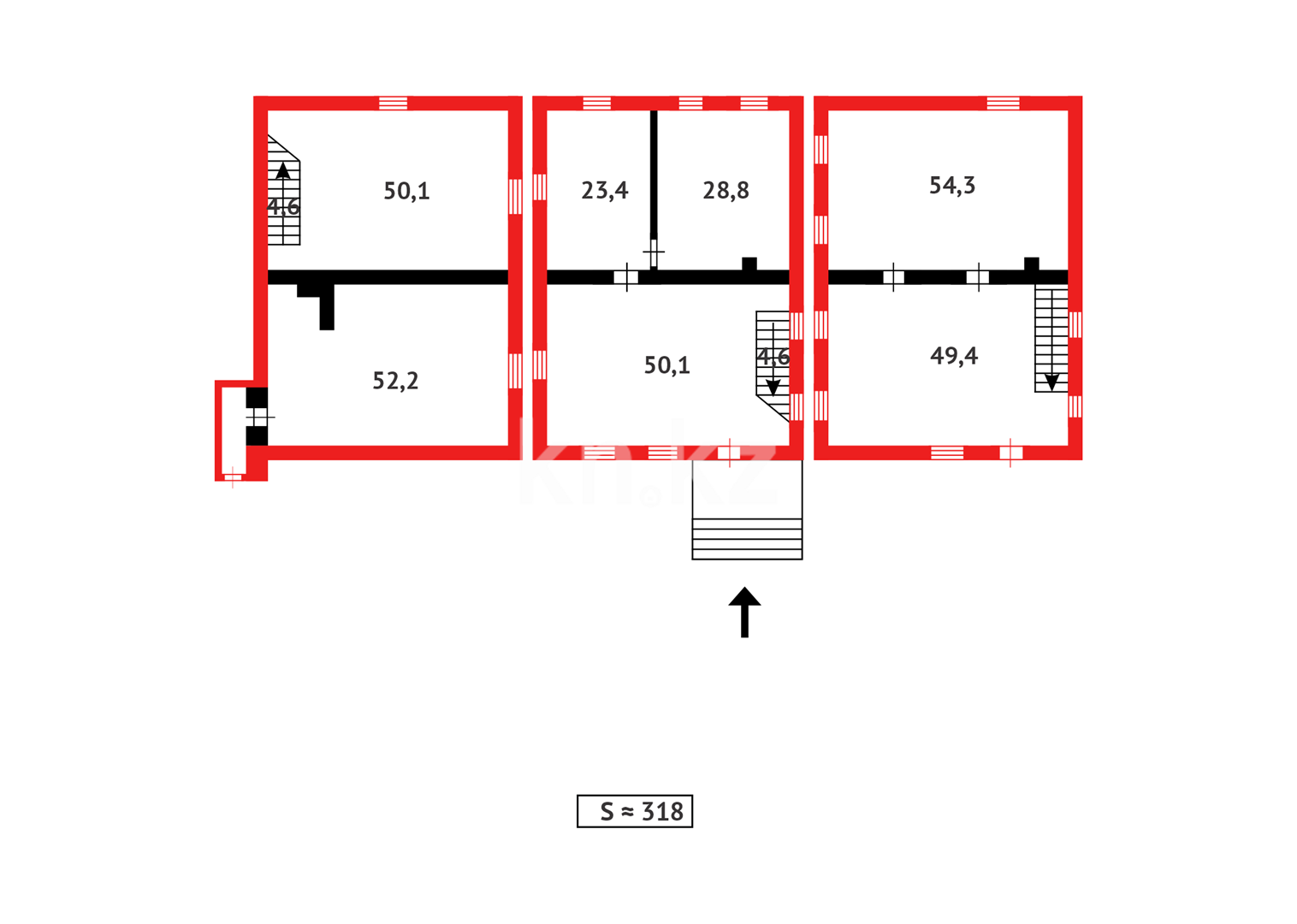 Продажа 6-комнатного дома, 318 м², ул. 2-ая, дом  34/3 в Караганде - фото 24
