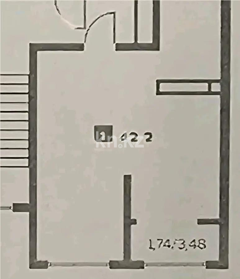 Продажа 1-комнатной квартиры, 42.2 м² в Алматы