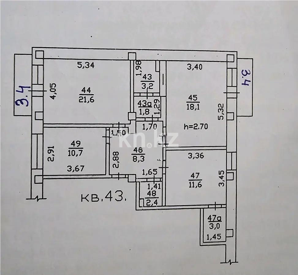 Продажа 3-комнатной квартиры, 90 м² в Алматы - фото 7