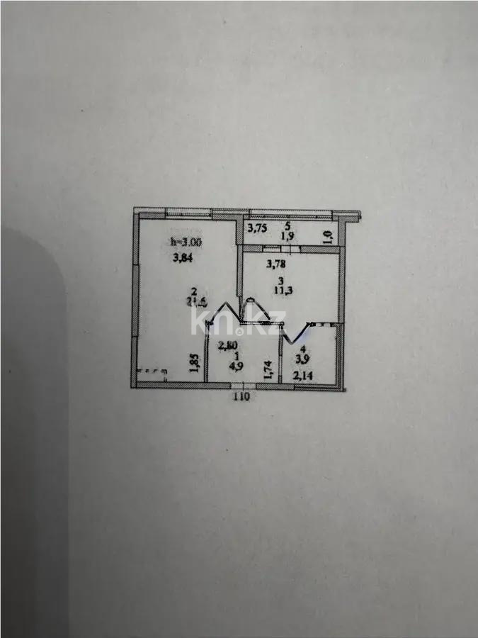 Продажа 1-комнатной квартиры, 43.6 м², ул. Е-429, дом  14 в Астане