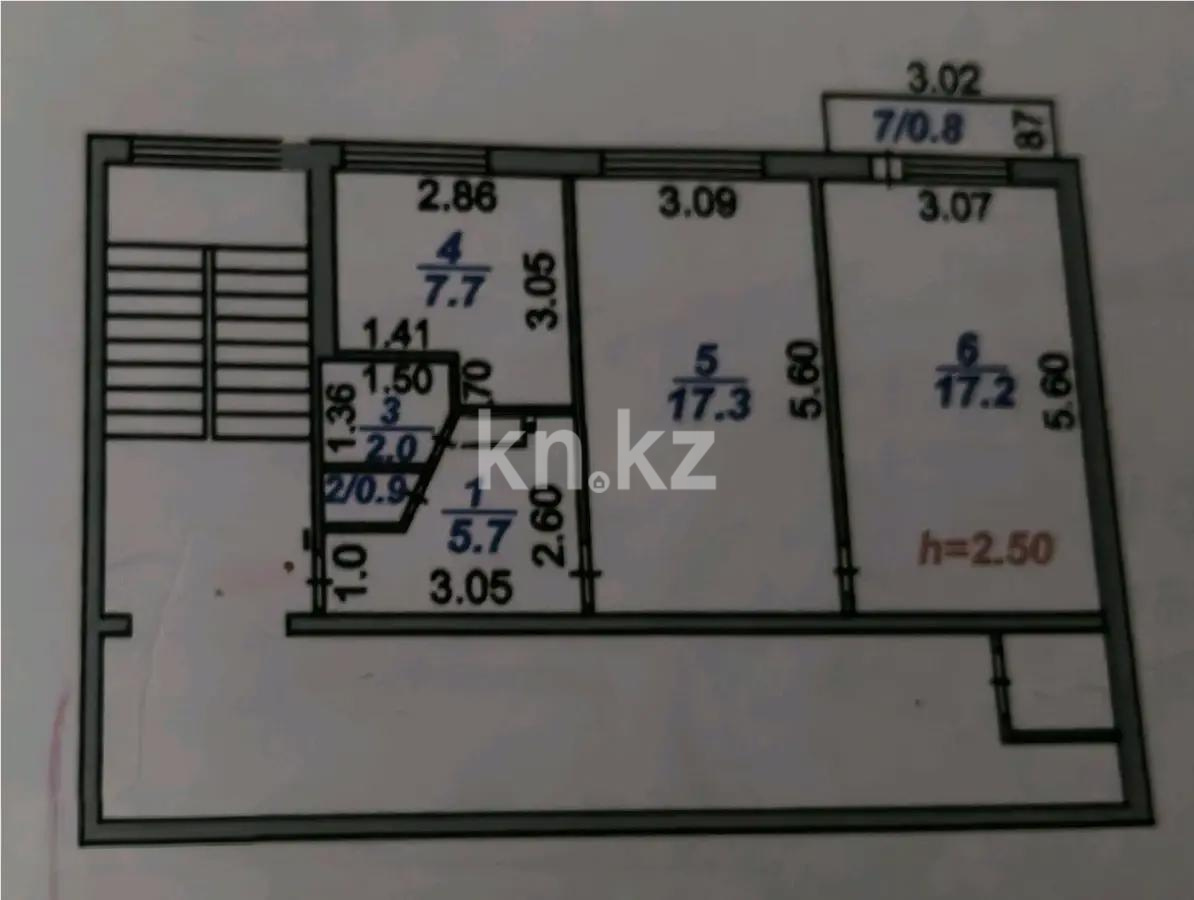 Продажа 2-комнатной квартиры, 51 м², ул. Сатыбалдина, дом  4 в Караганде - фото 7