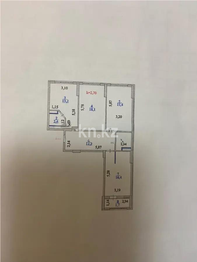 Продажа 3-комнатной квартиры, 84 м² в Астане - фото 6