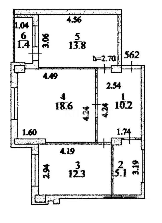 Продажа 2-комнатной квартиры, 61.4 м² в Астане - фото 4