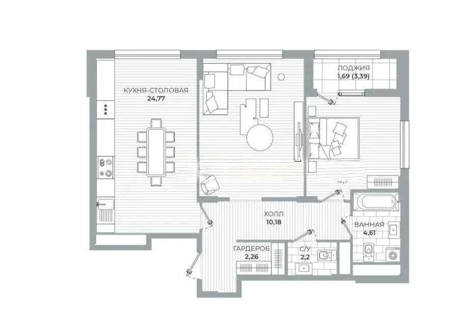 Продажа 3-комнатной квартиры, 80 м² в Астане - фото 4