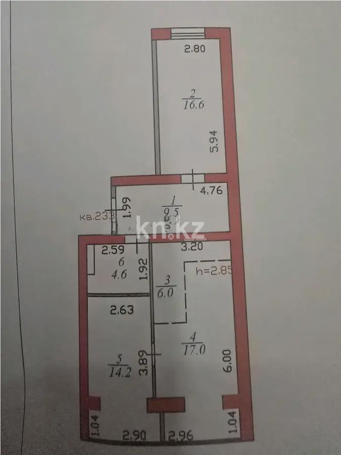 Продажа 3-комнатной квартиры, 68 м² в Астане - фото 6