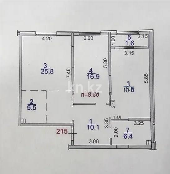 Продажа 3-комнатной квартиры, 85 м² в Алматы - фото 5