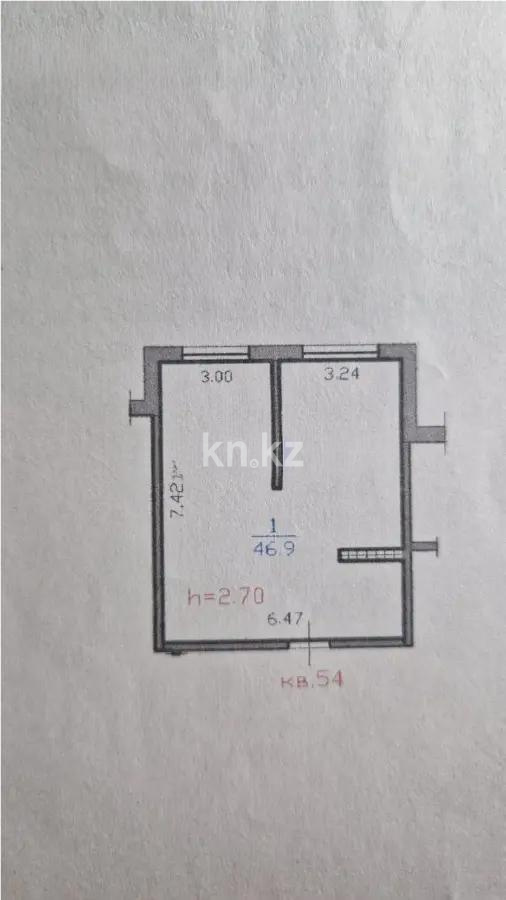 Продажа 1-комнатной квартиры, 46.9 м², мкр. Шугыла, дом  340/46 в Алматы - фото 2