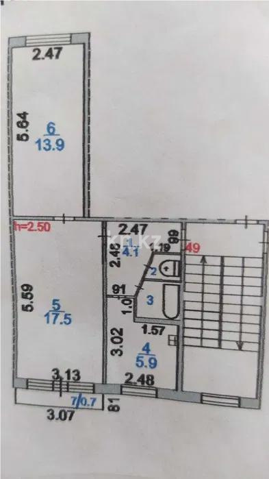 Продажа 2-комнатной квартиры, 45 м² в Караганде - фото 6
