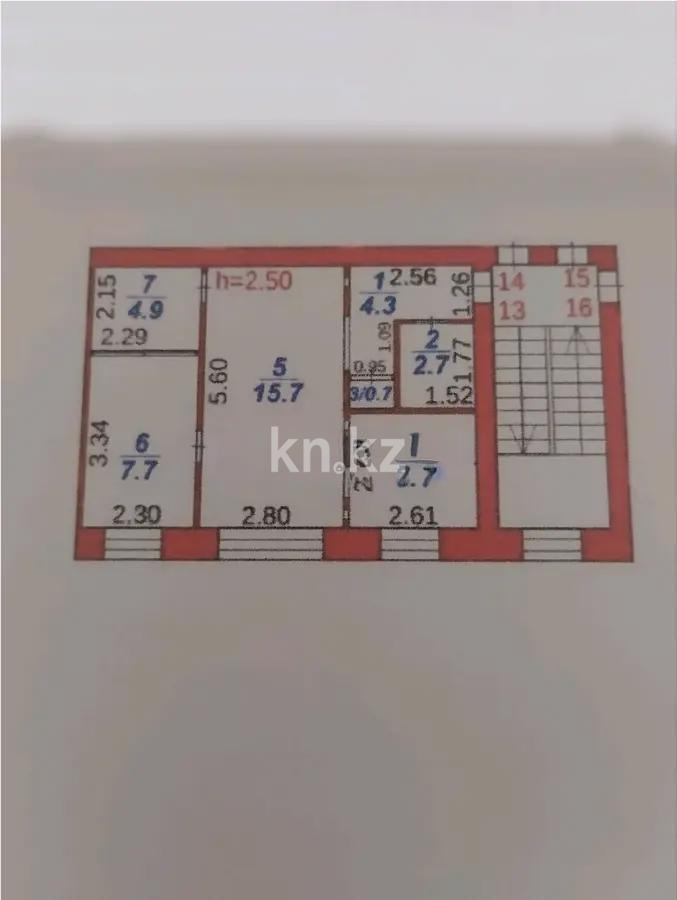 Продажа 2-комнатной квартиры, 42 м², ул. Ермекова, дом  14 в Караганде - фото 4