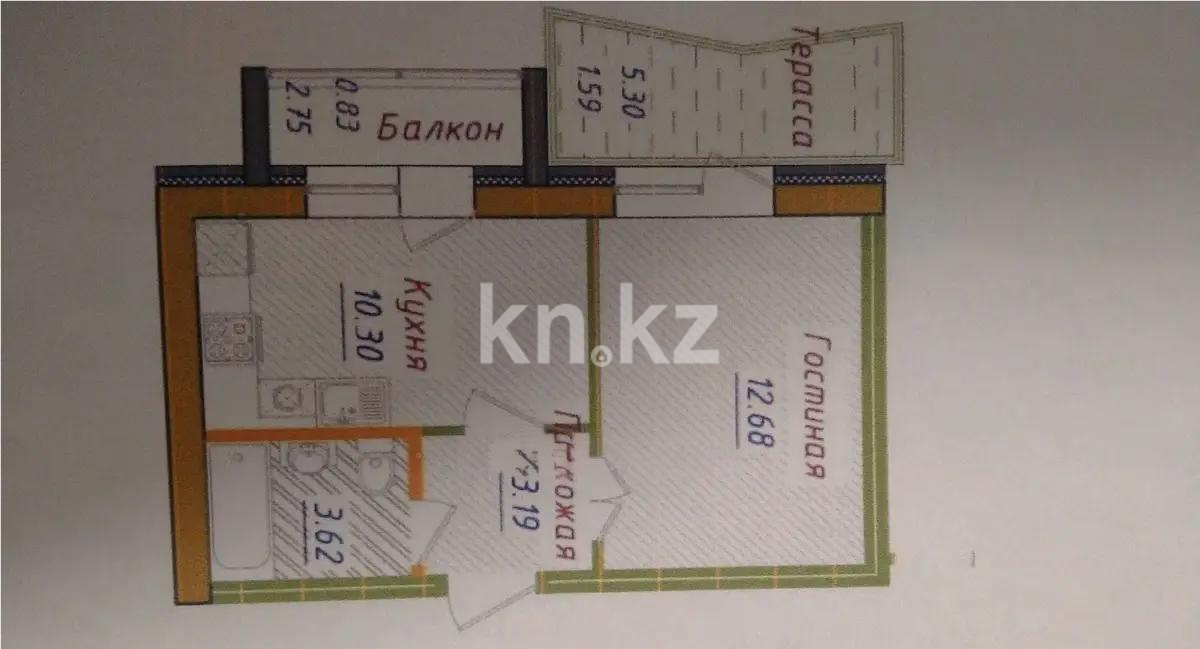 Продажа 1-комнатной квартиры, 32.6 м² в Астане