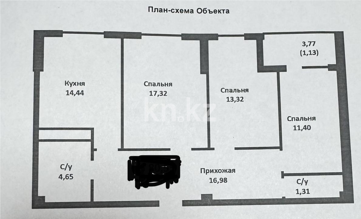 Продажа 3-комнатной квартиры, 89 м² в Караганде - фото 10