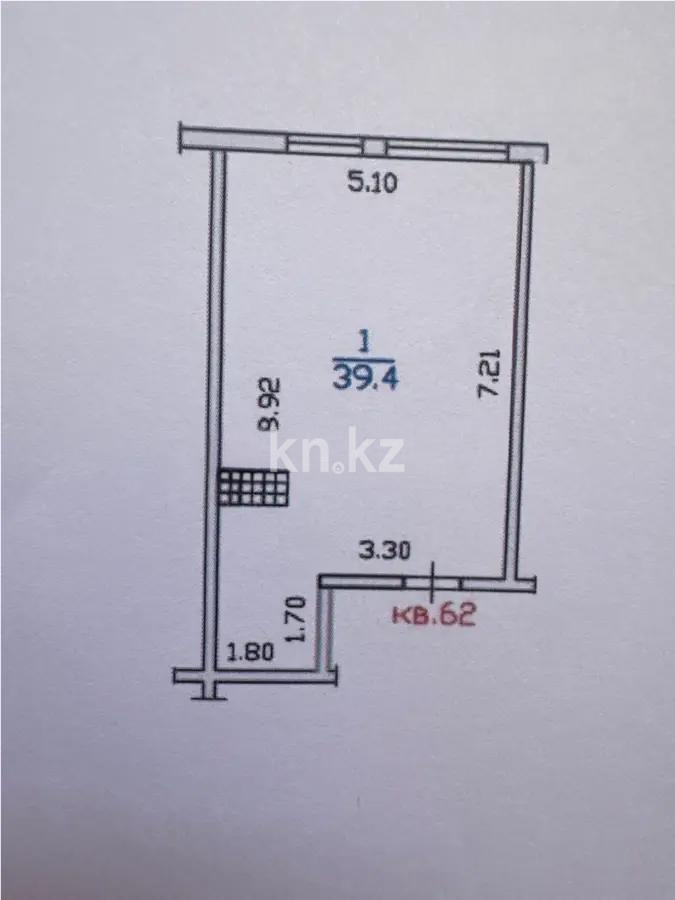 Продажа 2-комнатной квартиры, 39.4 м² в Алматы - фото 3