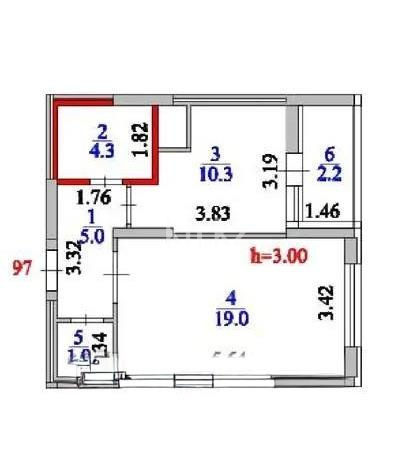 Продажа 1-комнатной квартиры, 42.7 м² в Астане - фото 3