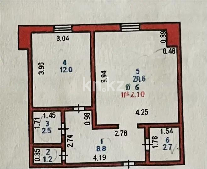 Продажа 1-комнатной квартиры, 46 м² в Астане - фото 6