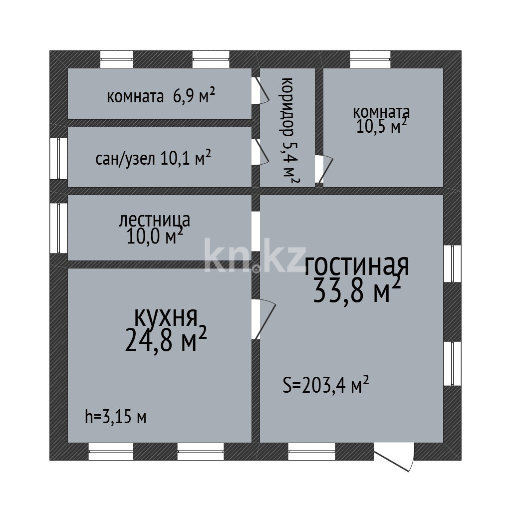 Продажа 6-комнатного дома, 203.4 м² в Костанае - фото 2