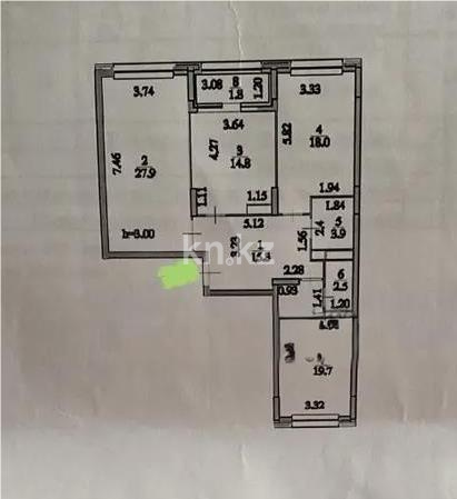 Продажа 3-комнатной квартиры, 105 м², ул. Мухамедханова, дом  6б в Астане - фото 6