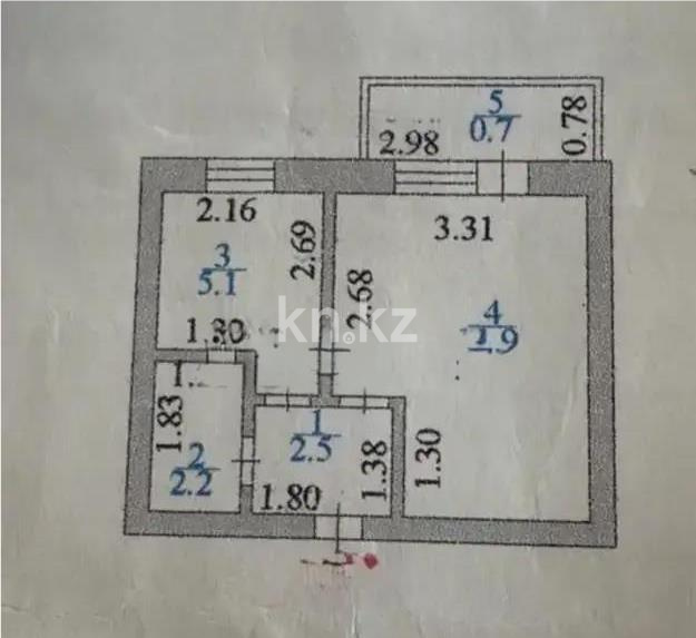 Продажа 1-комнатной квартиры, 22.4 м² в Астане - фото 5