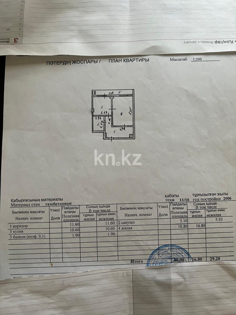 Продажа 1-комнатной квартиры, 46 м² в Астане - фото 2