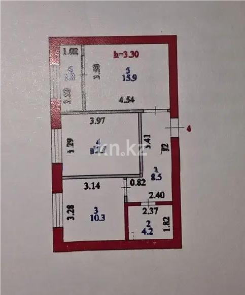 Продажа 2-комнатной квартиры, 53.8 м², ул. Панфилова, дом  85 в Астане