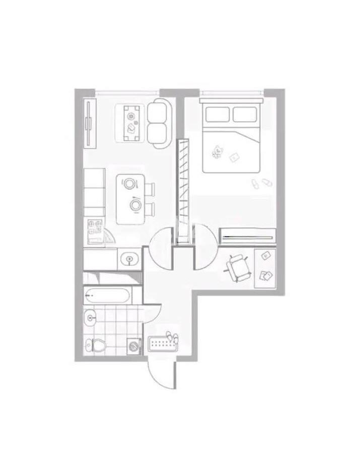 Продажа 1-комнатной квартиры, 46 м², ул. Момышулы, дом  100 стр в Алматы