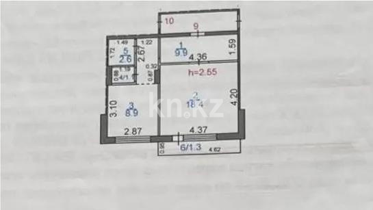 Продажа 1-комнатной квартиры, 42 м², мкр-н Степной-4, дом  27 в Караганде - фото 5