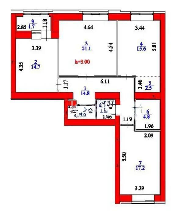 Продажа 3-комнатной квартиры, 95 м², ул. Сызганова, дом  1/2 в Астане - фото 7