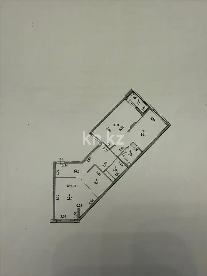 Продажа 3-комнатной квартиры, 101 м², ул. Шаймерденова, дом  2 в Астане - фото 2
