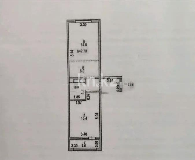 Продажа 1-комнатной квартиры, 46.7 м² в Астане