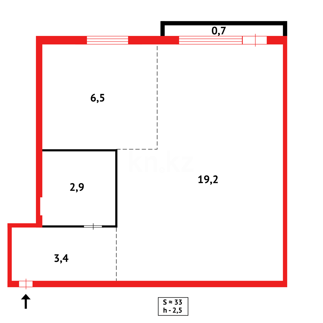 Продажа 1-комнатной квартиры, 36 м², 12 мкр. в Караганде - фото 4
