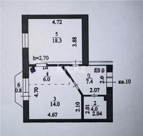 Продажа 2-комнатной квартиры, 54 м² в Астане - фото 6
