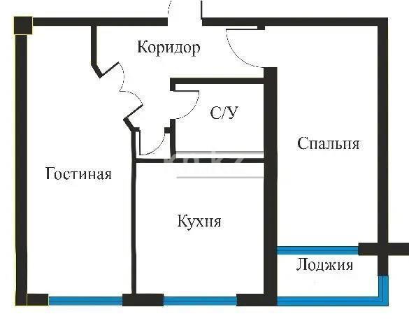 Продажа 2-комнатной квартиры, 61.1 м² в Алматы