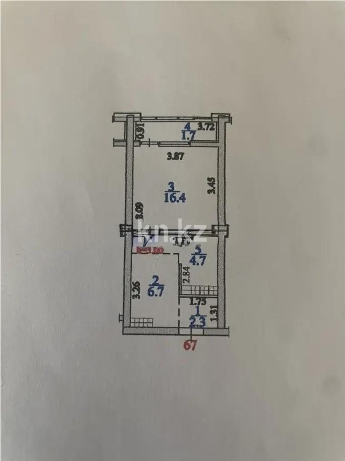 Продажа 1-комнатной квартиры, 31.8 м² в Алматы