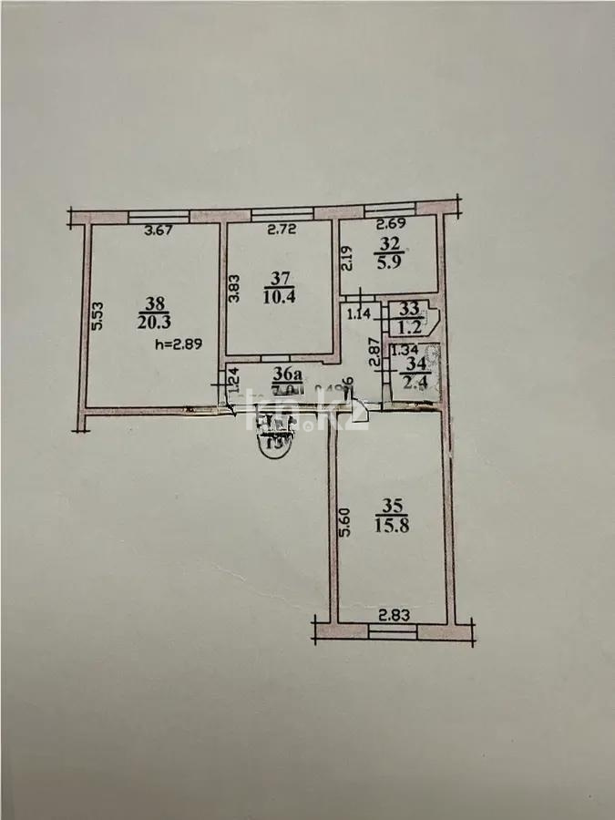 Продажа 3-комнатной квартиры, 63 м² в Алматы - фото 4