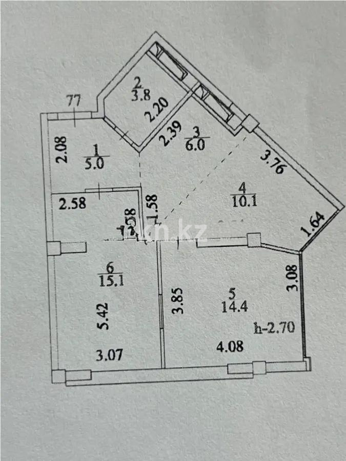 Продажа 3-комнатной квартиры, 54.4 м² в Астане - фото 7
