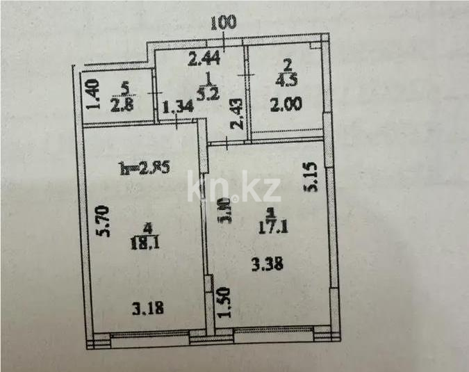Продажа 2-комнатной квартиры, 47.7 м² в Астане - фото 4