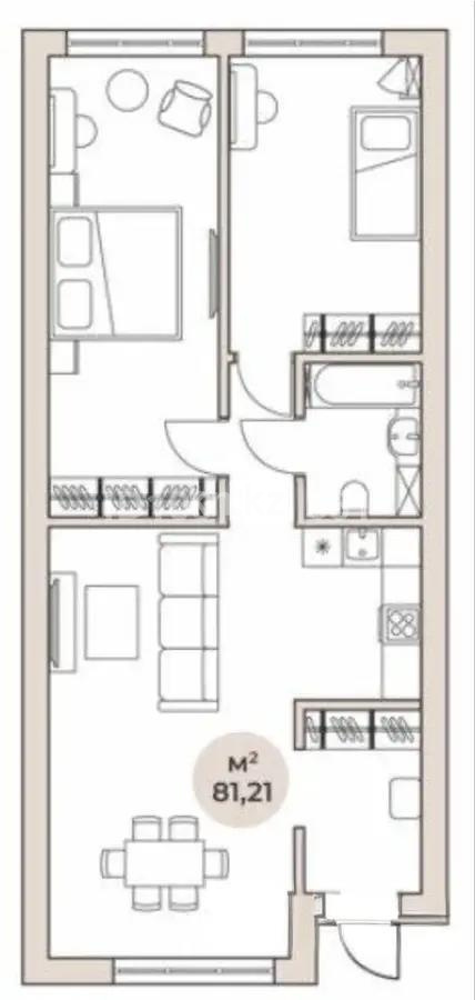 Продажа 3-комнатной квартиры, 81 м² в Алматы - фото 2