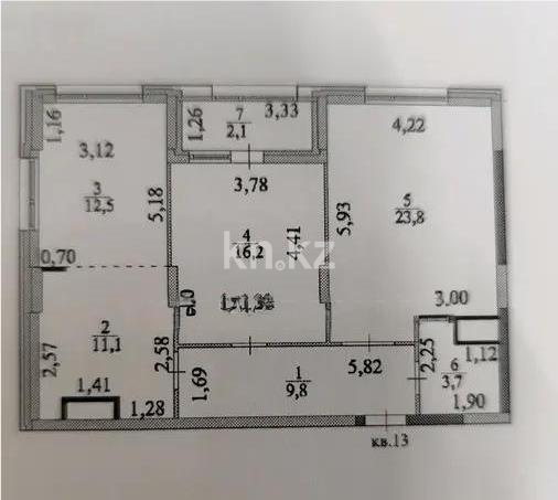 Продажа 3-комнатной квартиры, 79 м² в Астане - фото 6