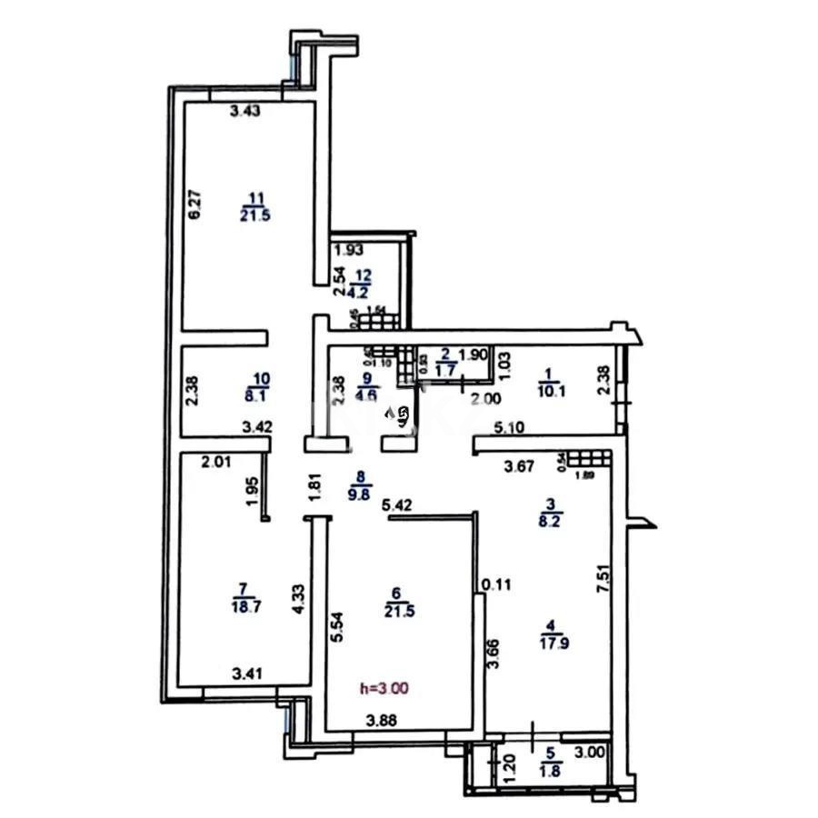 Продажа 3-комнатной квартиры, 128.1 м² в Алматы