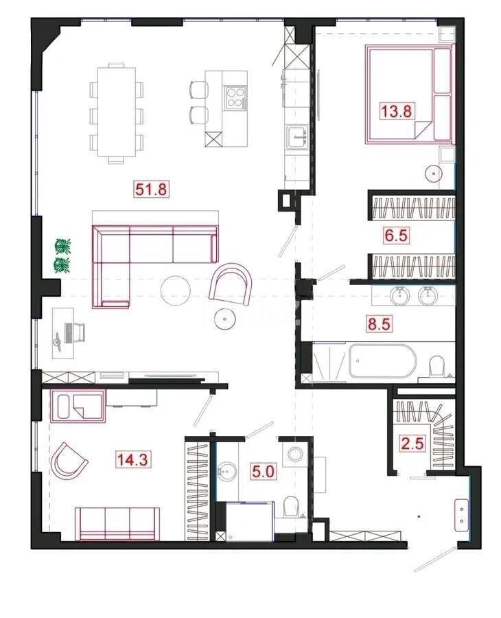 Продажа 3-комнатной квартиры, 115 м² в Алматы - фото 7